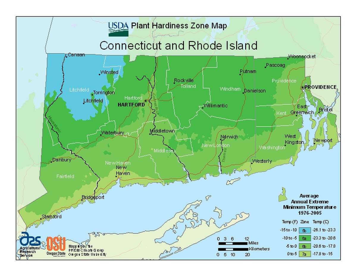 State Maps of USDA Plant Hardiness Zones