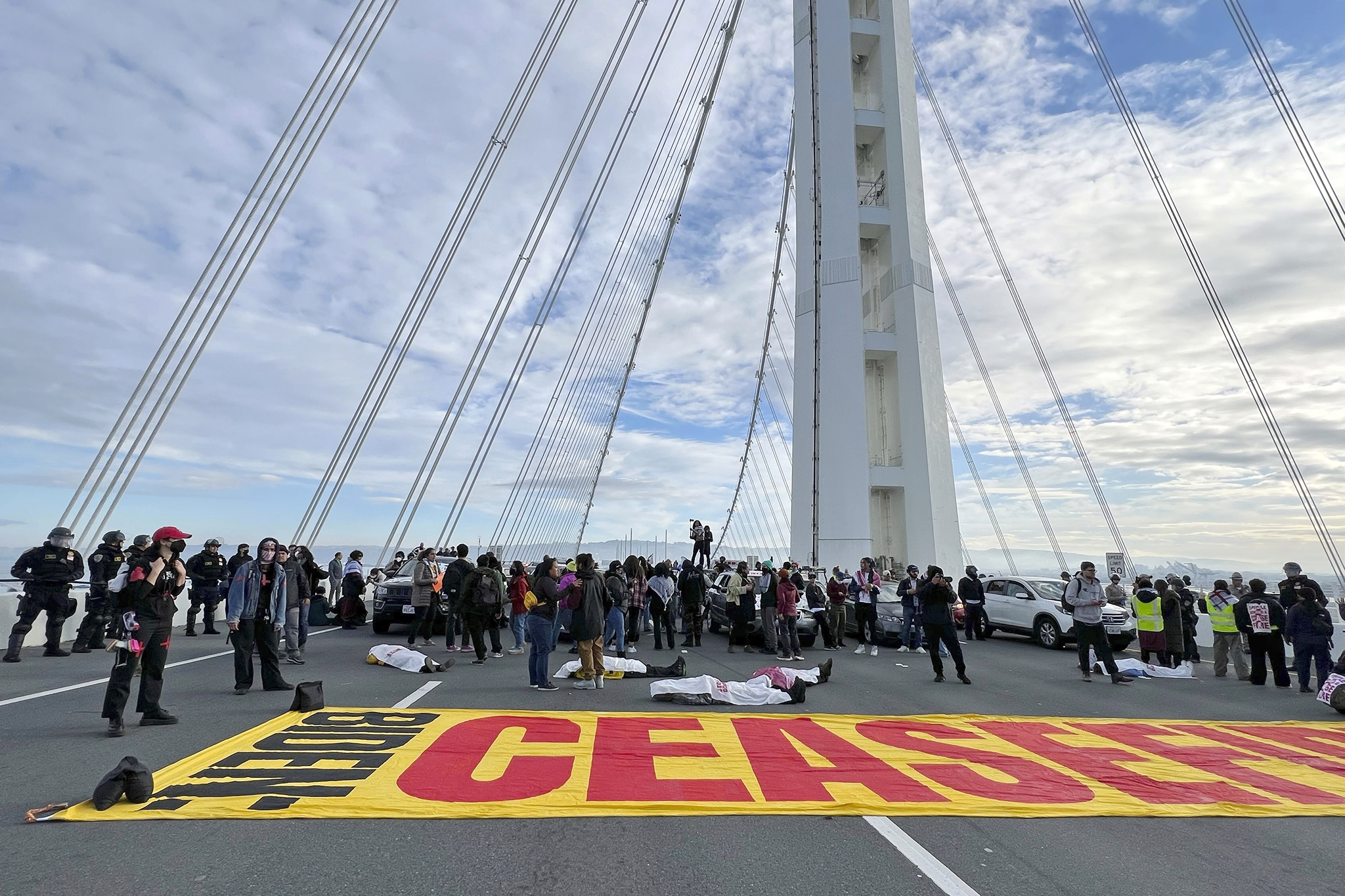 50 people arrested as protest shuts down Bay Bridge CHP says