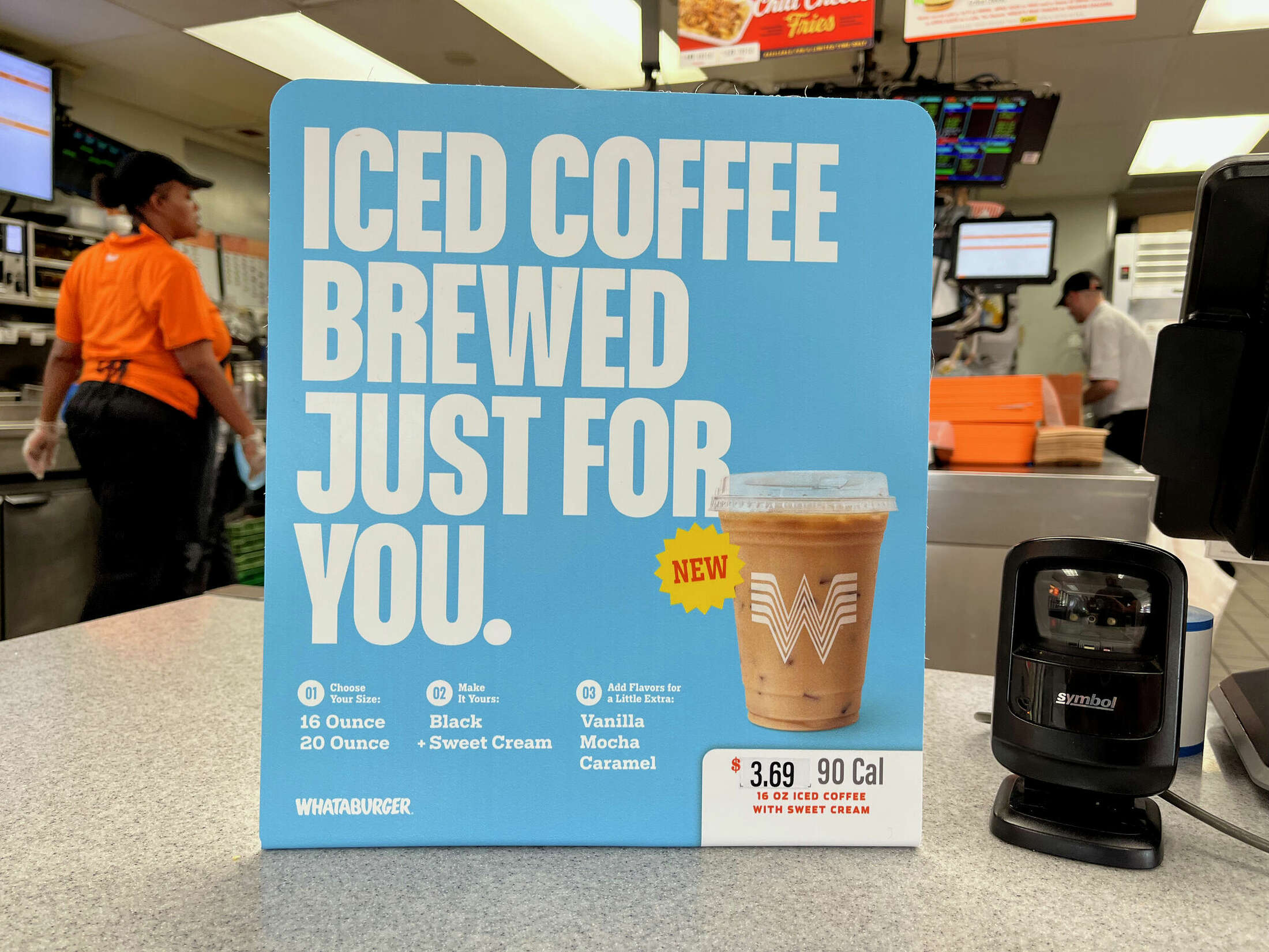 Yes, Whataburger now sells iced coffee. It's as common as expected.