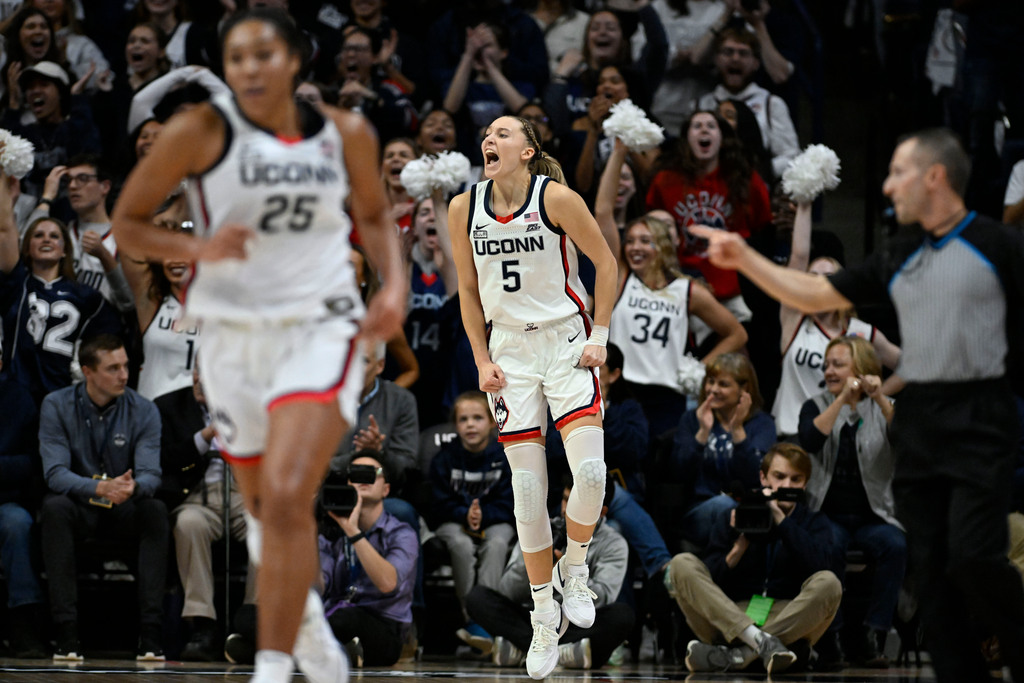 UConn women’s basketball routs No. 20 Maryland as Paige Bueckers ‘put the team on her back’