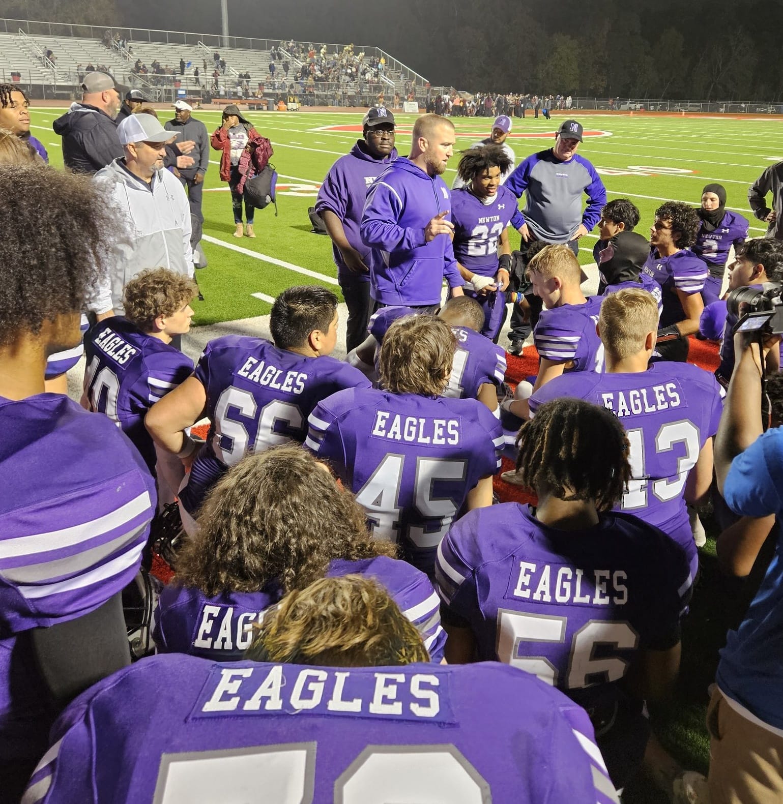 Newton Eagles make quick work of New Boston during arearound win