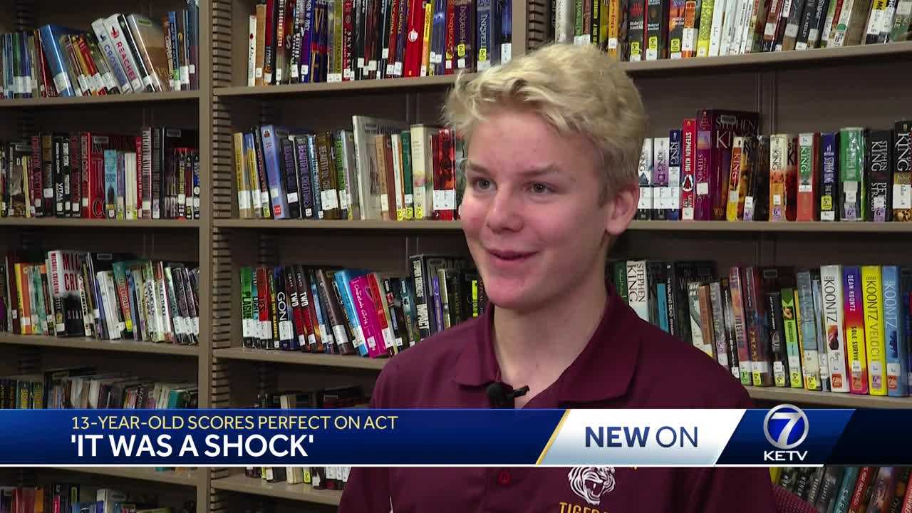 Chance Rohda 'It was a shock': 13-year-old from Nebraska gets perfect score on ACT test