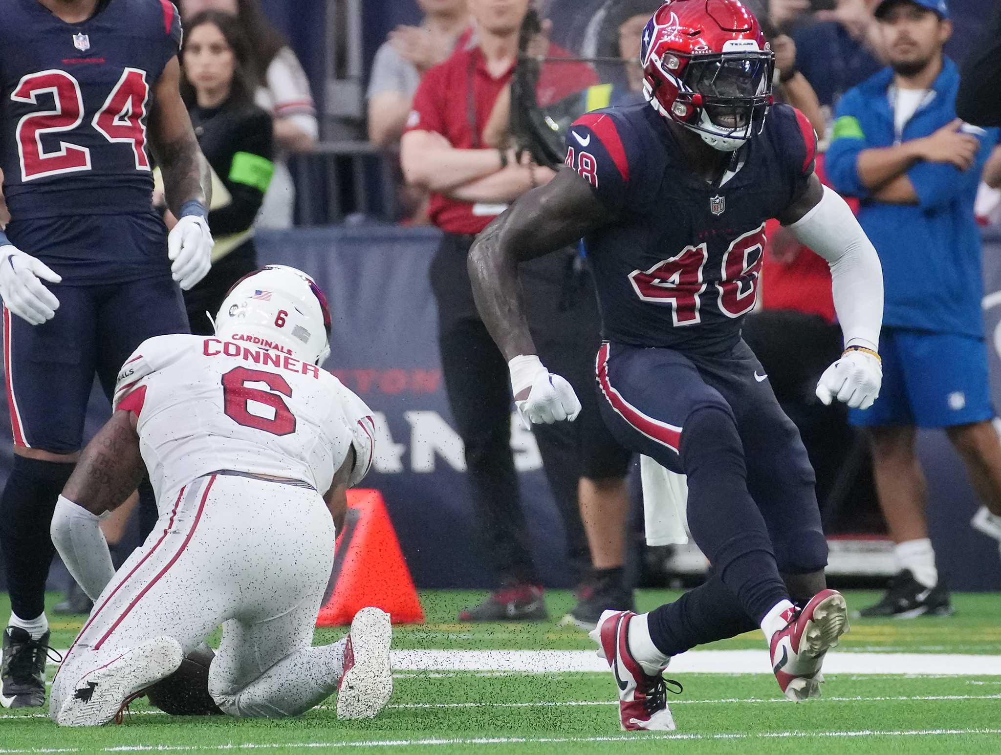 Houston Texans' Christian Harris showing forte for big defensive plays