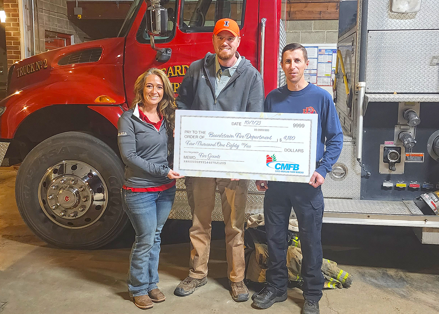 Fire departments in Cass, receive farm bureau grants