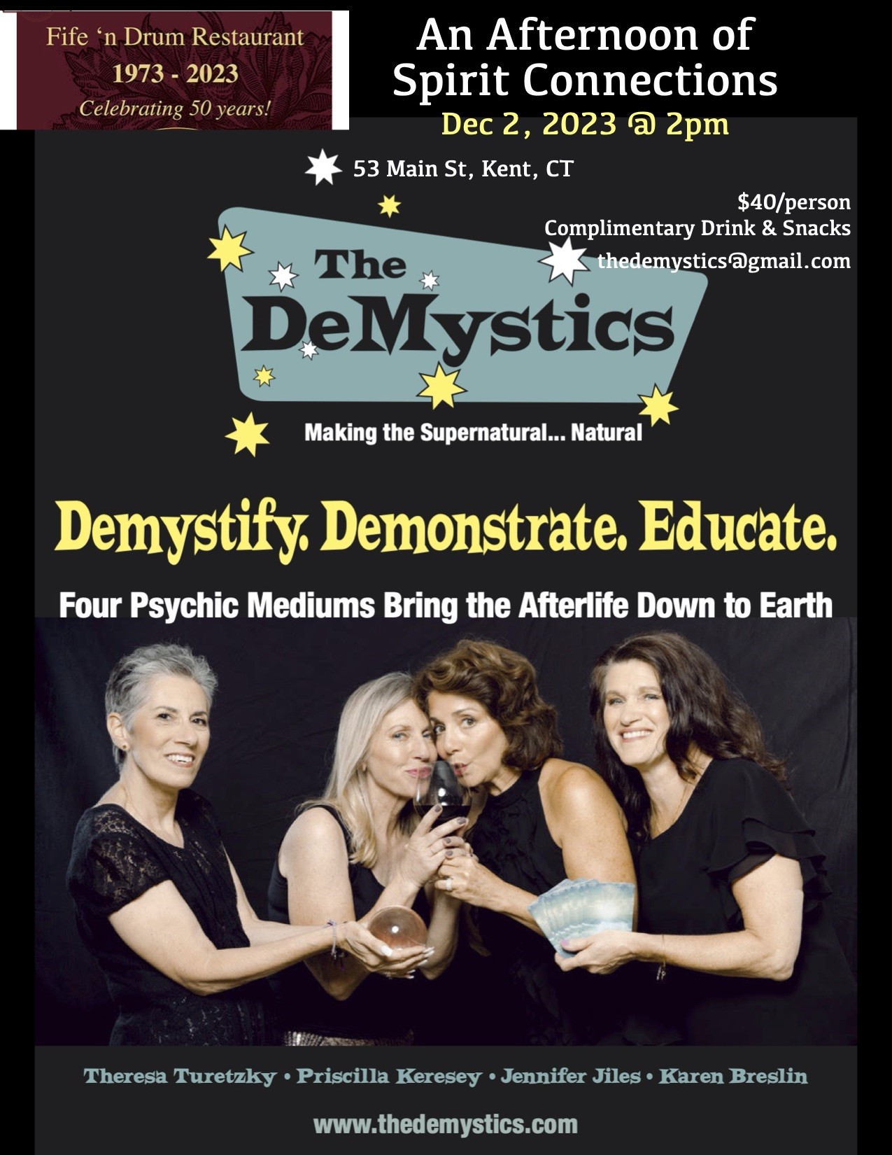 Kent's Fife 'N Drum The Demystics Dec. 2