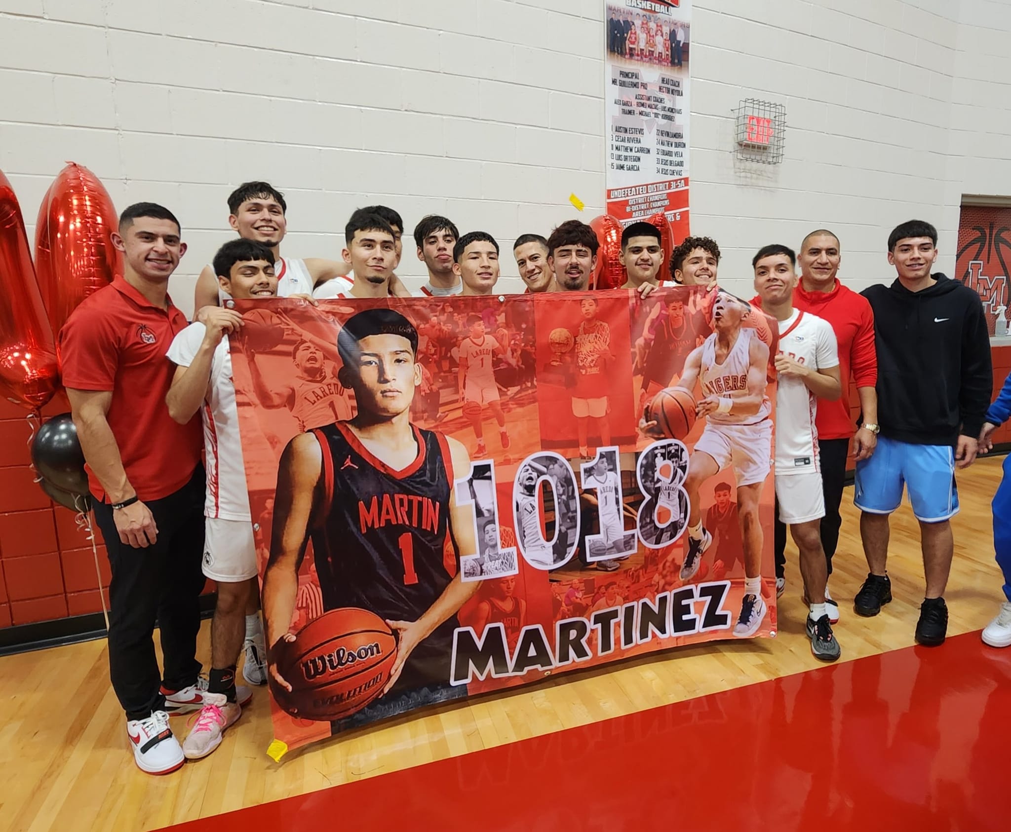 Laredo Martin basketball player breaks records