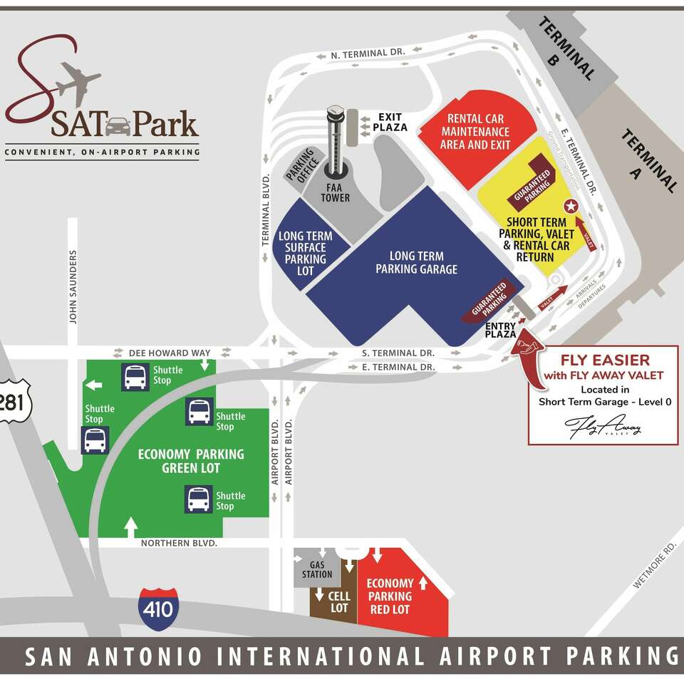 Where To Park And Catch A Ride At The San Antonio Airport