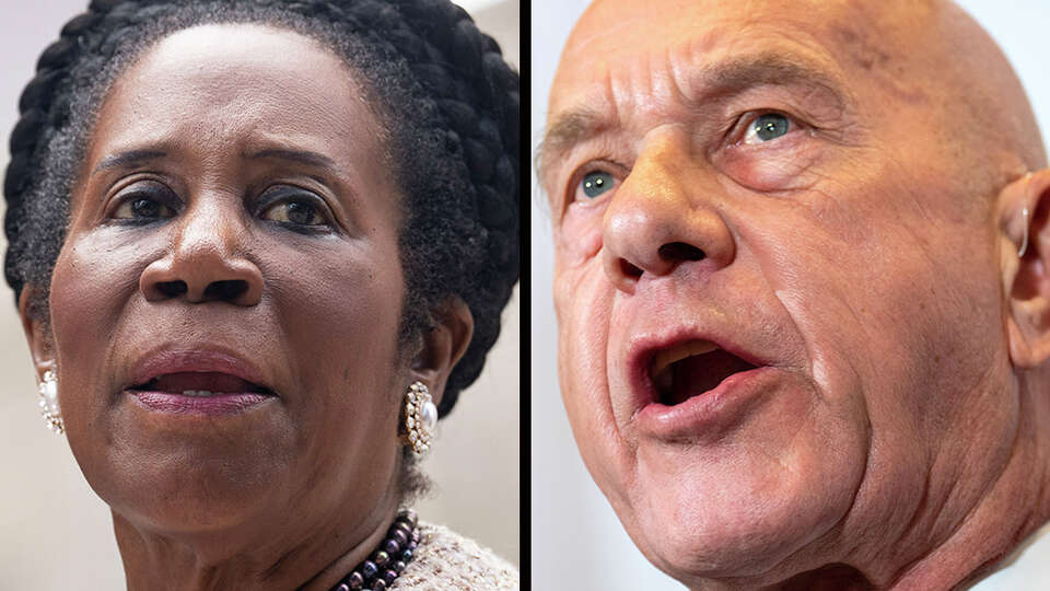 Houston mayoral candidates Sheila Jackson Lee, left, and John Whitmire, right, will face a Dec. 9 runoff to see who will lead the city.