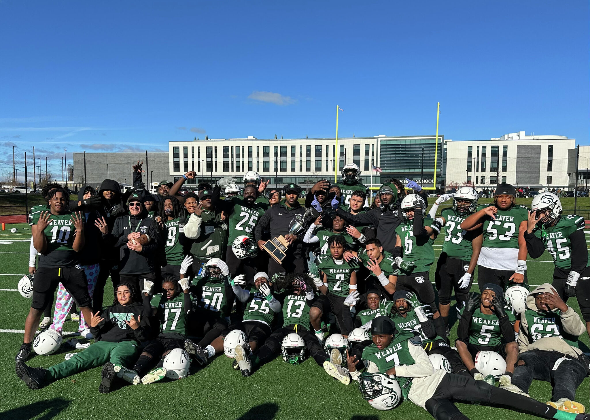 Weaver football stuns Hartford Public to snaps losing streak in series