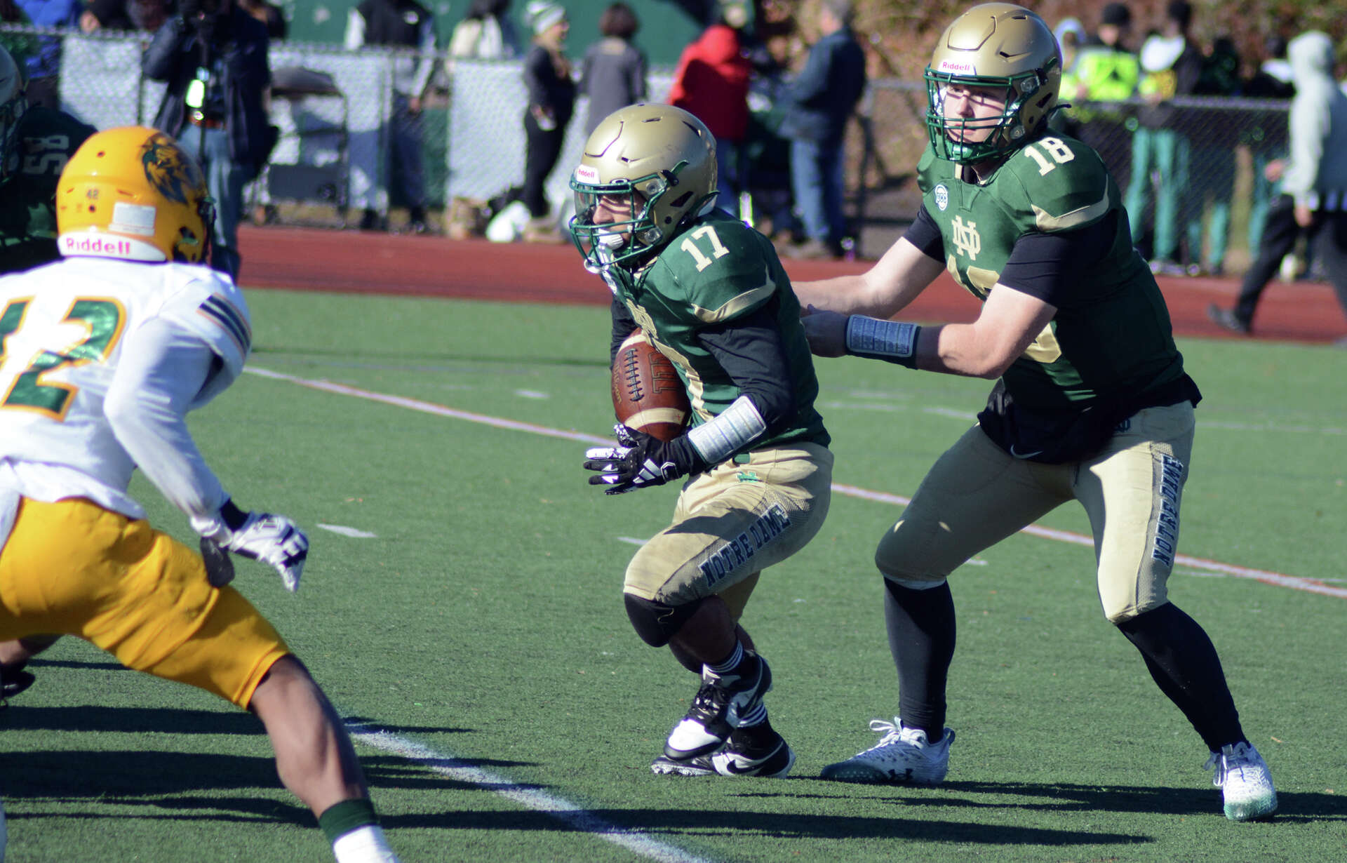 Hamden High School football vs. Notre DameWest Haven Green Bowl