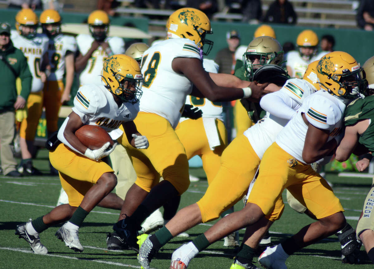 Hamden High School football vs. Notre DameWest Haven Green Bowl