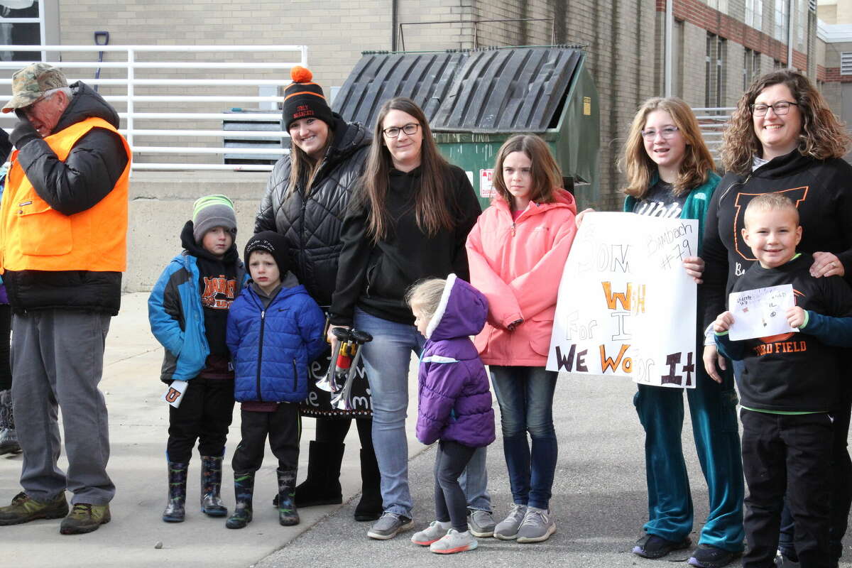 Ubly football team enjoys sendoff by community and fans
