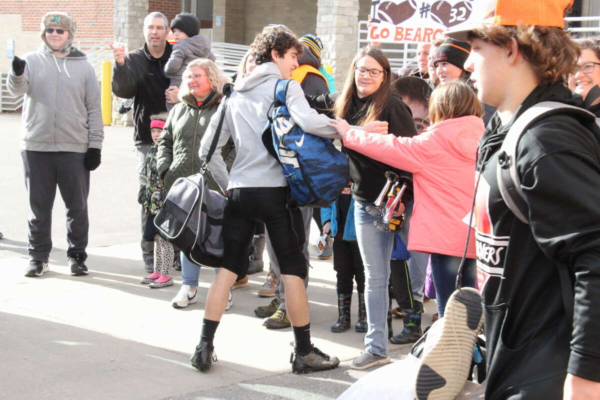 Ubly football team enjoys sendoff by community and fans