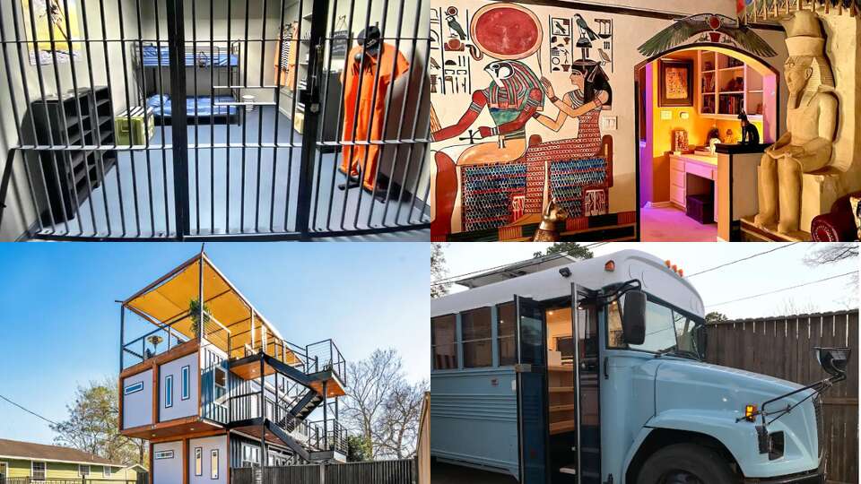 Here are the most unique and creative Airbnbs in the city, including a 'luxury' jail suite, Japandi-styled tiny home and downtown rooftop container. 