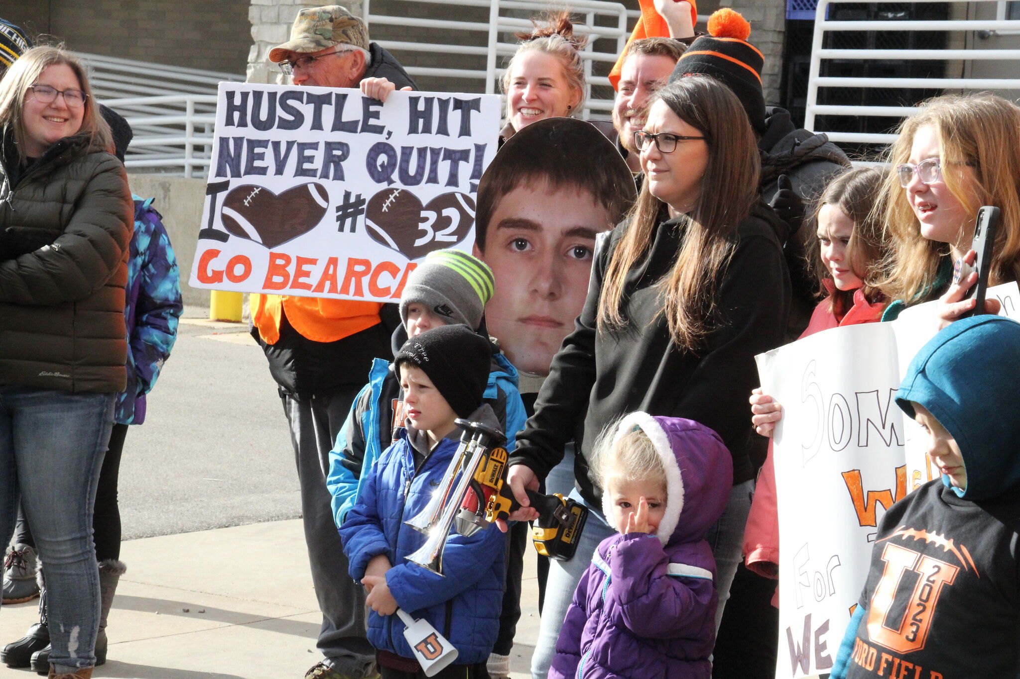 Ubly football team enjoys sendoff by community and fans