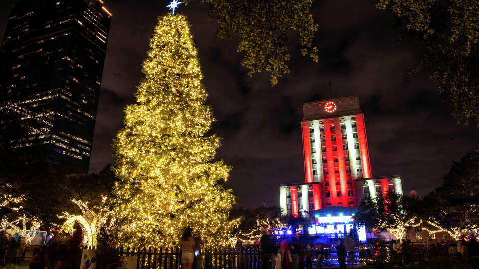 The City of Houston kicked off the holiday season with the lighting of the City's holiday tree during the 103rd the Mayor's Holiday Spectacular at Hermann Square at City Hall on Saturday, December 3, 2022 in Houston, Texas. This year's holiday tree is a 55.5 ft White Fir, and is decorated with 99,680 LED lights.