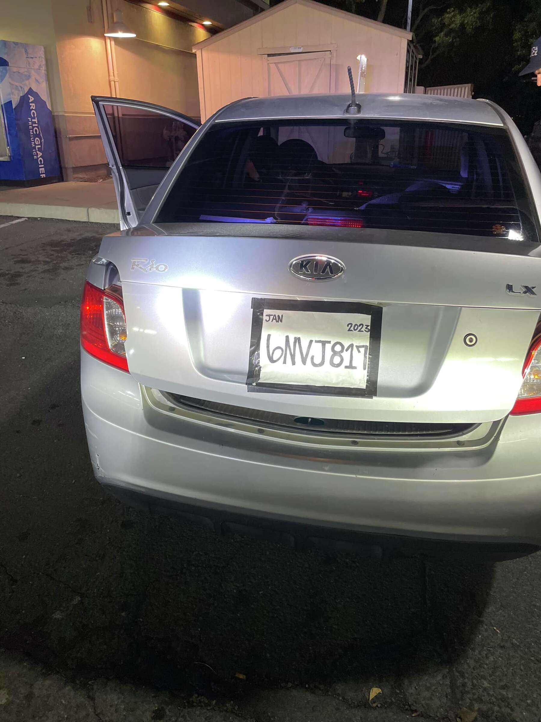 Handwritten license plate tips Benicia police to suspected stolen car