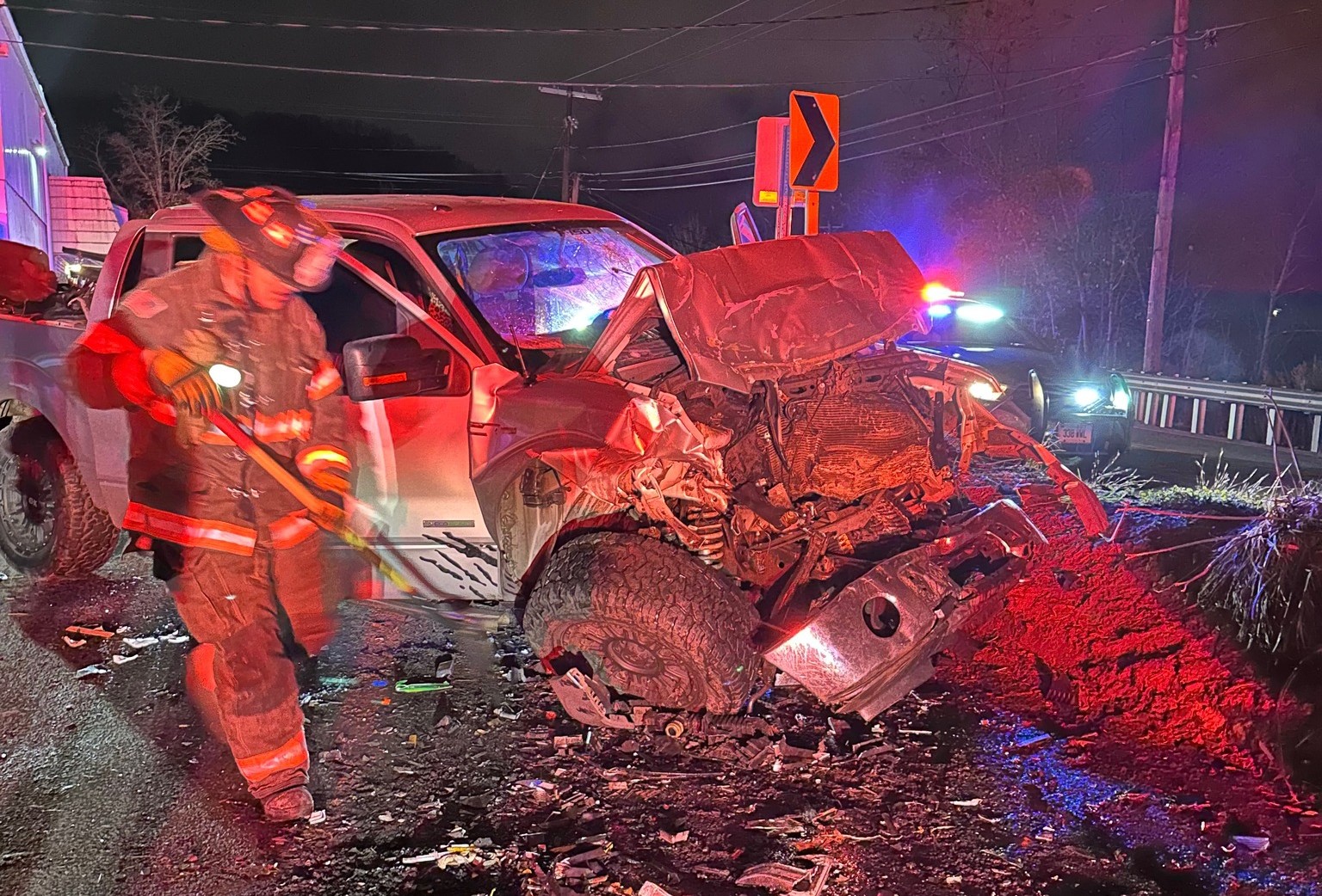 East Litchfield crash sends one to hospital, fire officials say