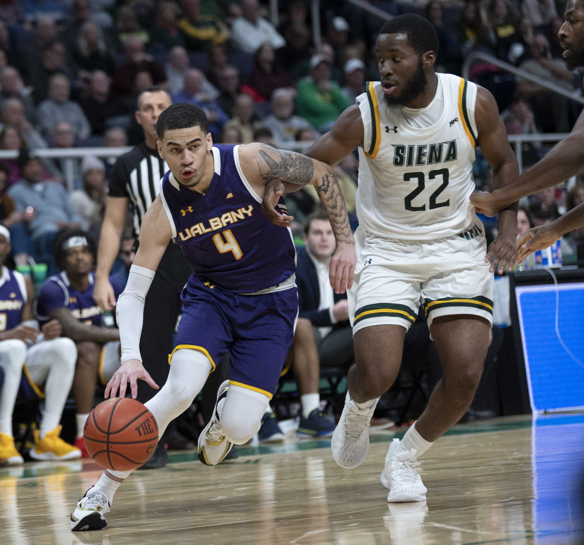 UAlbany men's basketball rallies past LIU behind Thomas