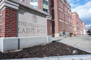 Exterior of The College of Saint Rose in Albany, N.Y. on Monday, Nov. 27, 2023.