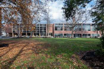 Exterior of The College of Saint Rose in Albany, N.Y. on Monday, Nov. 27, 2023.