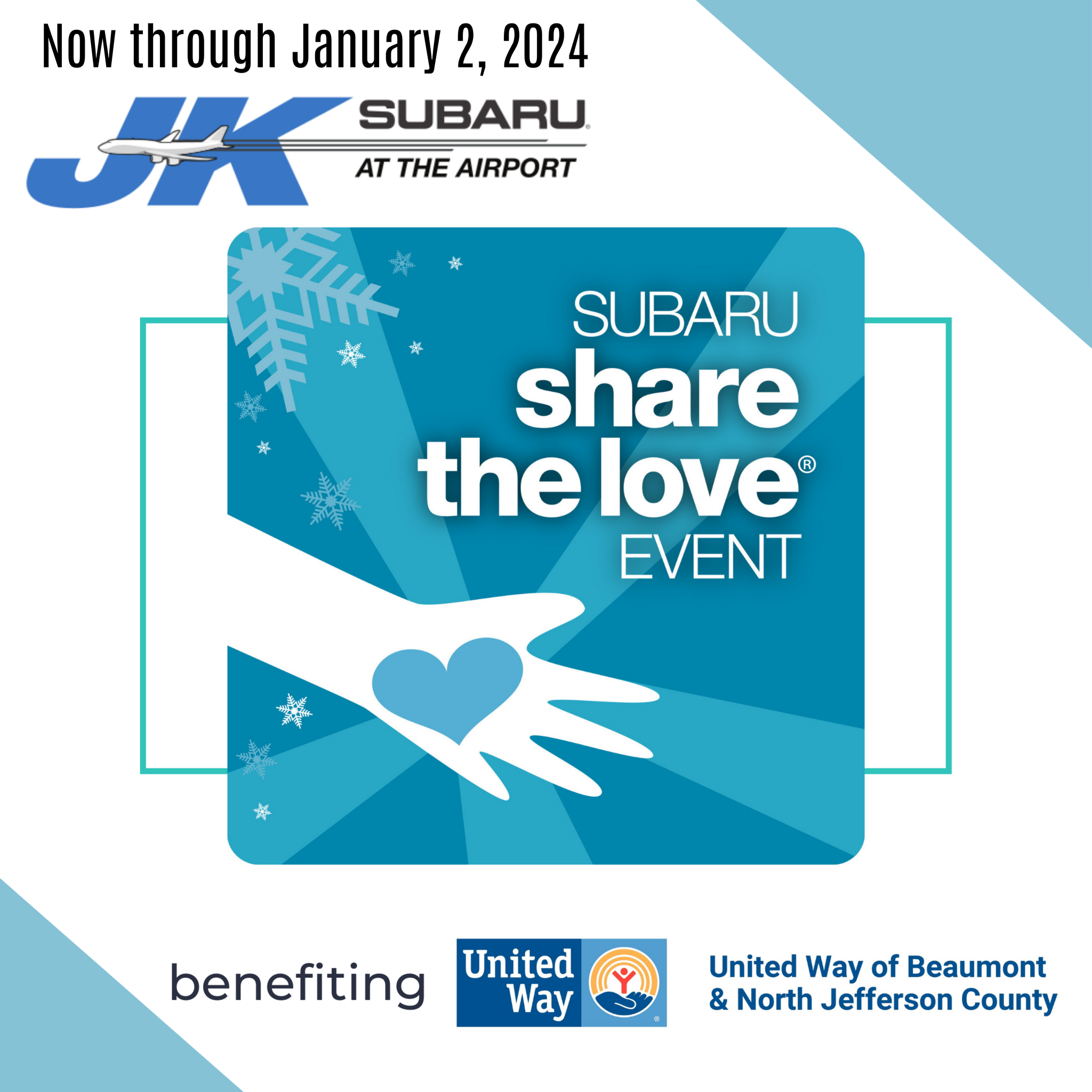 JK Subaru to raise money for United Way during Share the Love event