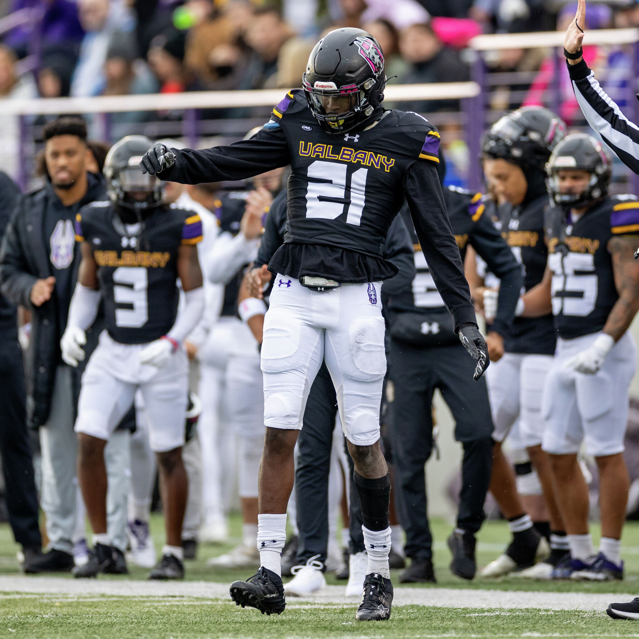 UAlbany Football's Abraham Coming On Strong For Playoffs