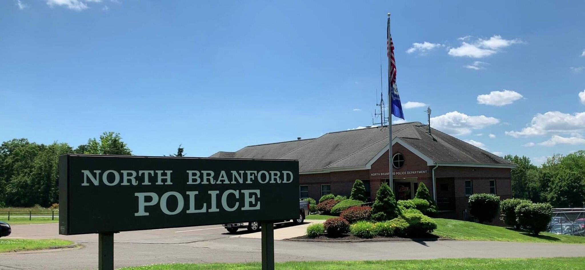 North Branford PD One injured after truck crashes into gas station