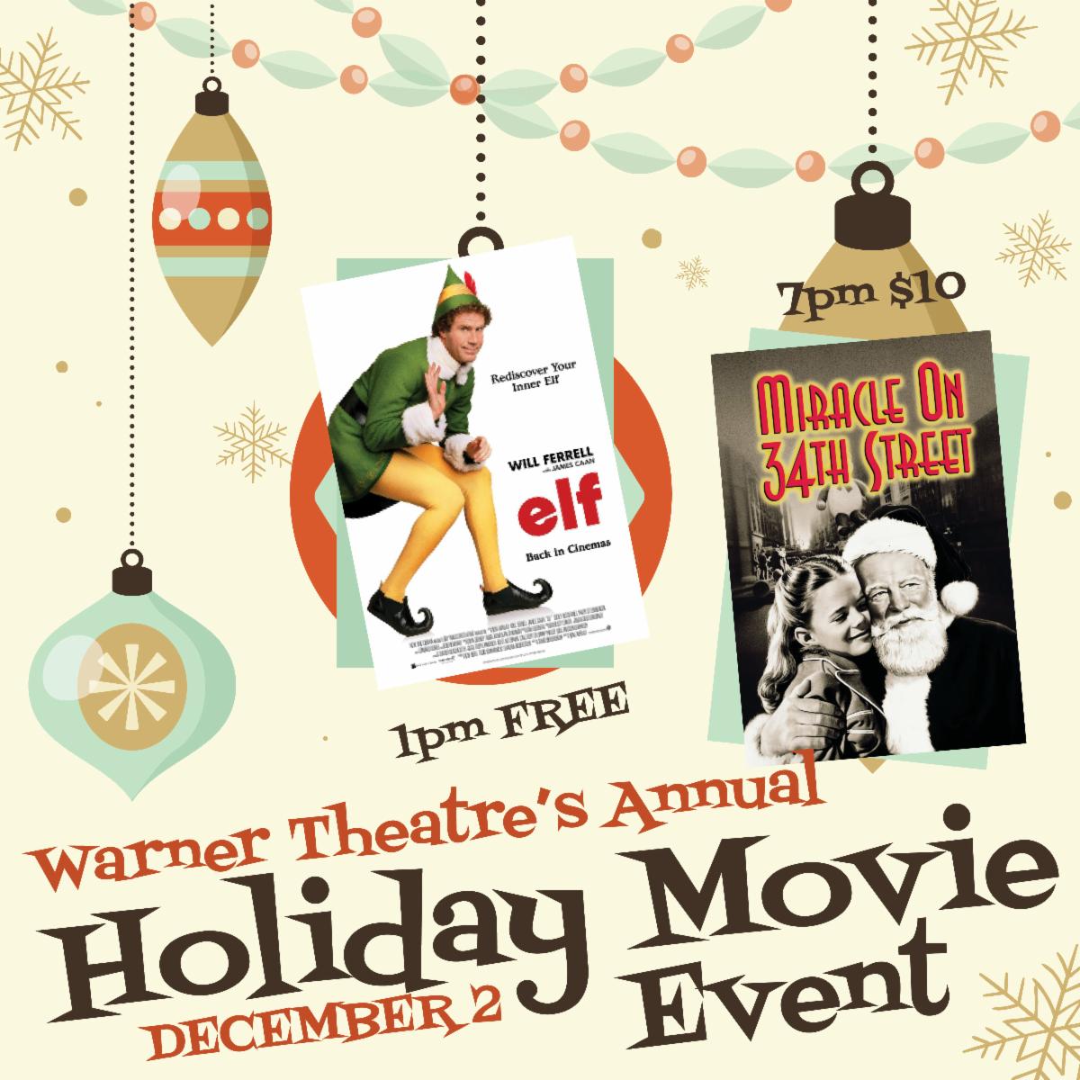 Warner Theatre has movies Dec. 2, 'Nutcracker' Dec. 917
