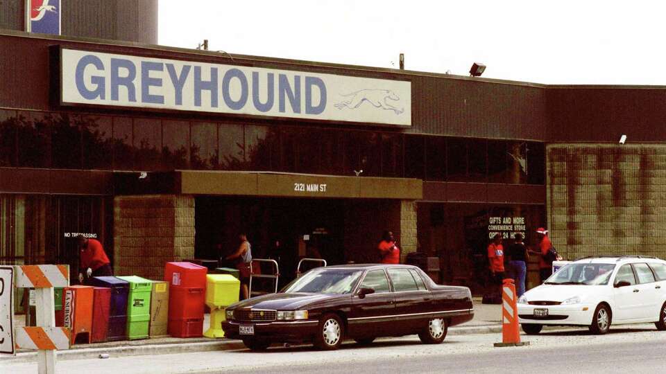 The Greyhound bus station on Main St. in Downtown. (Dave Rossman/Special to the Chronicle) HOUCHRON CAPTION (05/23/2002): Houston Police say they received 11,000 calls for service in the past two years in and around the Greyhound Bus Station at 2121 Main St.