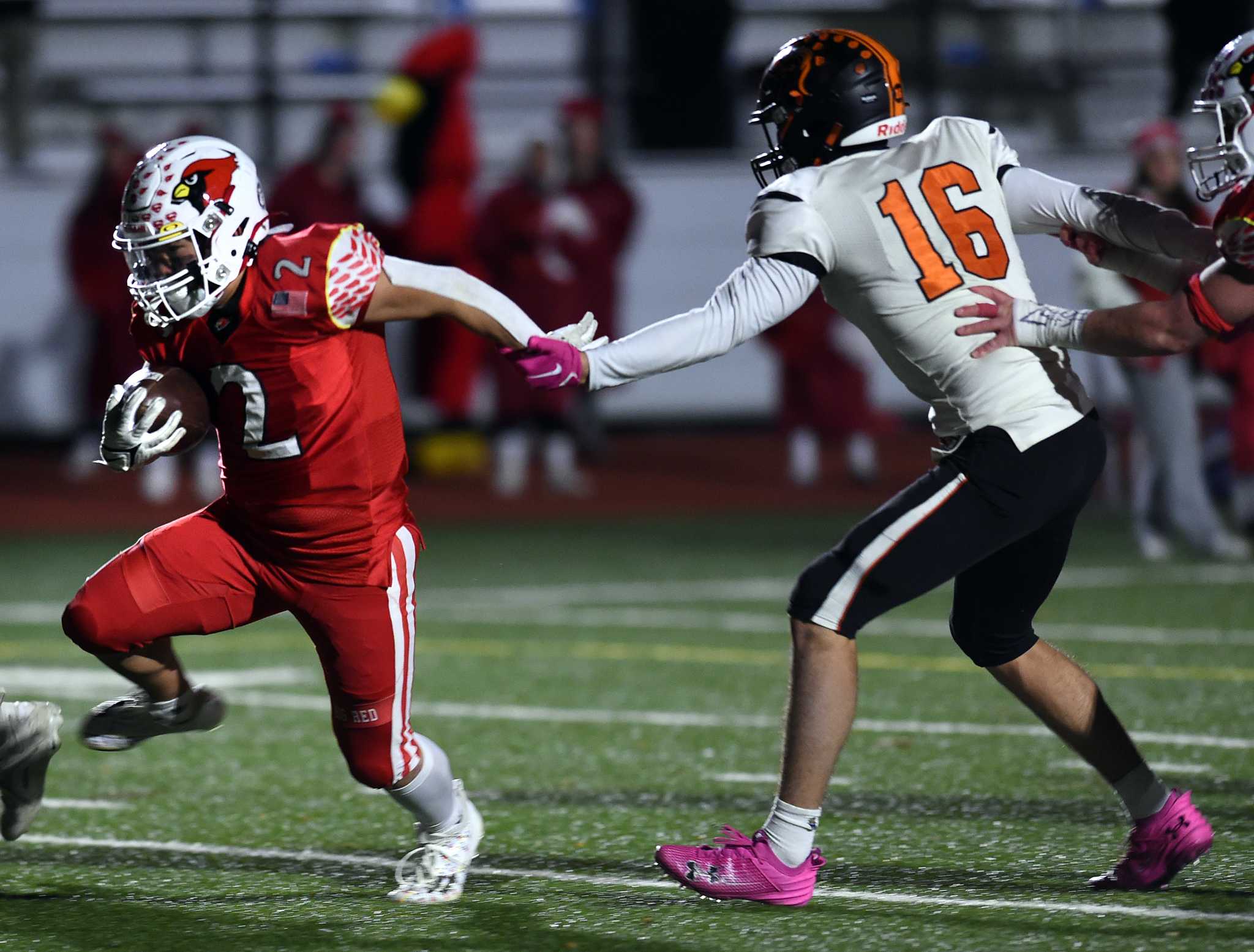 Greenwich High School defeats Stamford in CT football quarterfinals.