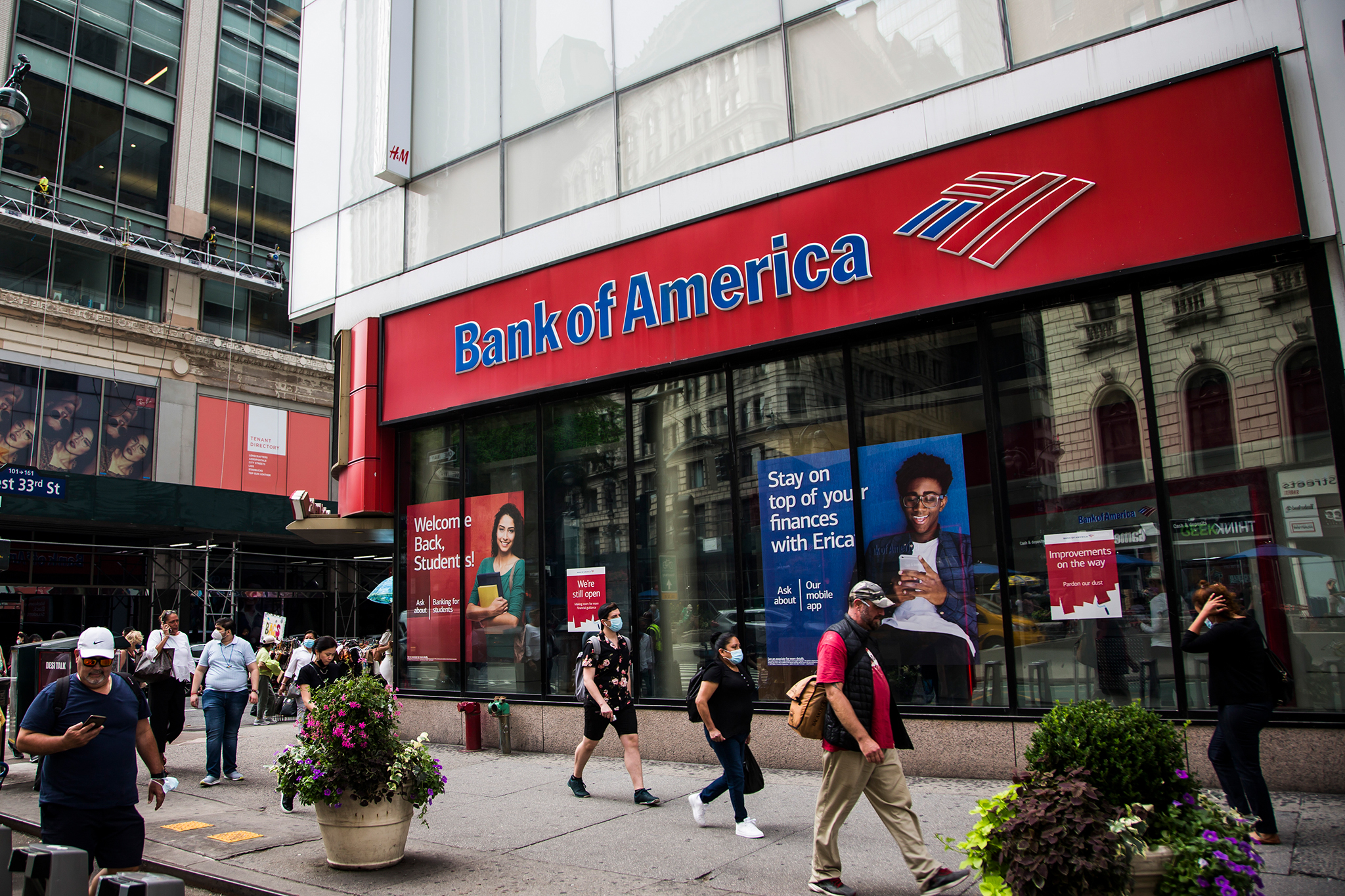 美国银行关闭了近二十个旧金山地区的分行