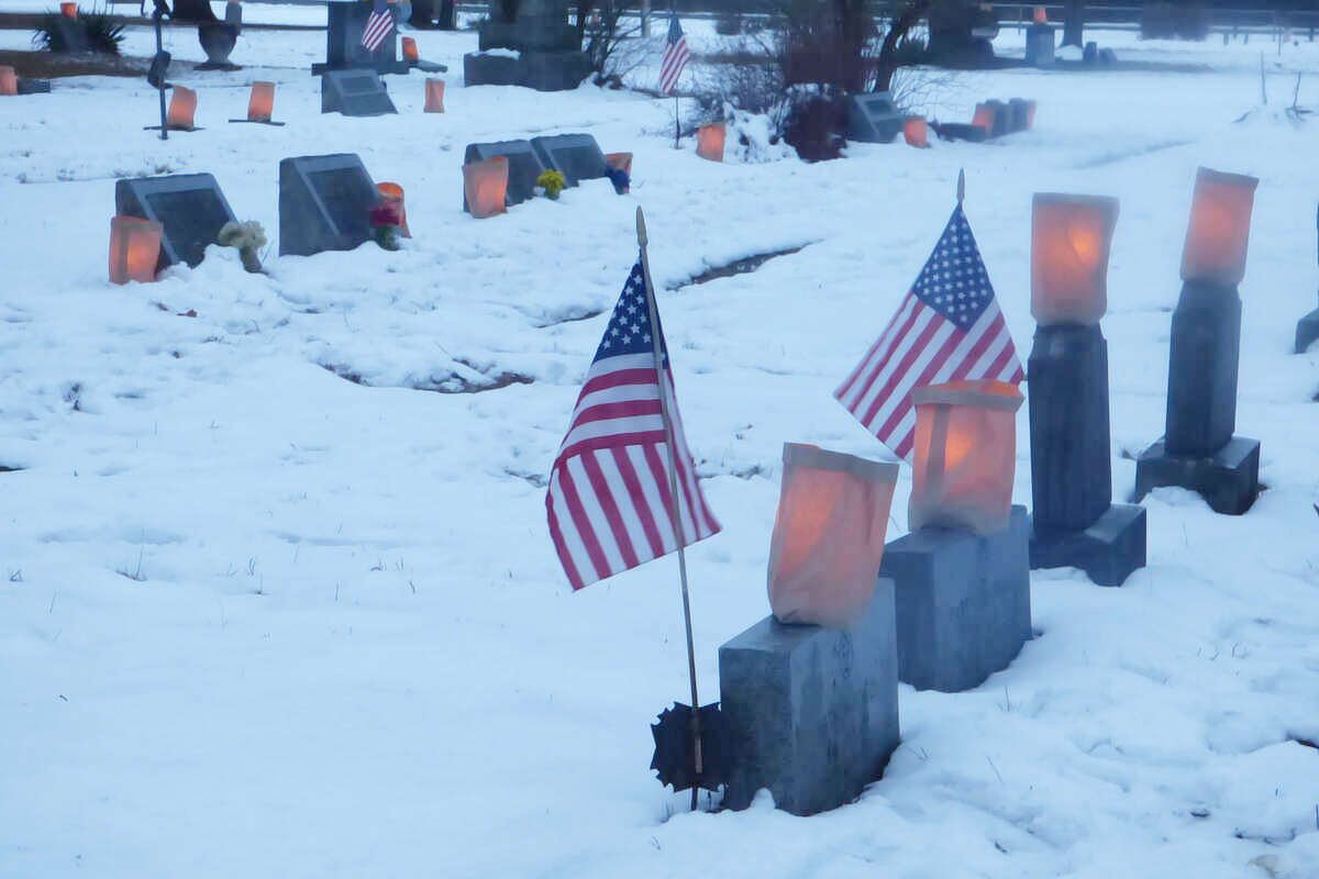 To celebrate the winter solstice, 1,000 candles will be placed on graves at Maple Grove Township Cemetery in Kaleva on Dec. 21.