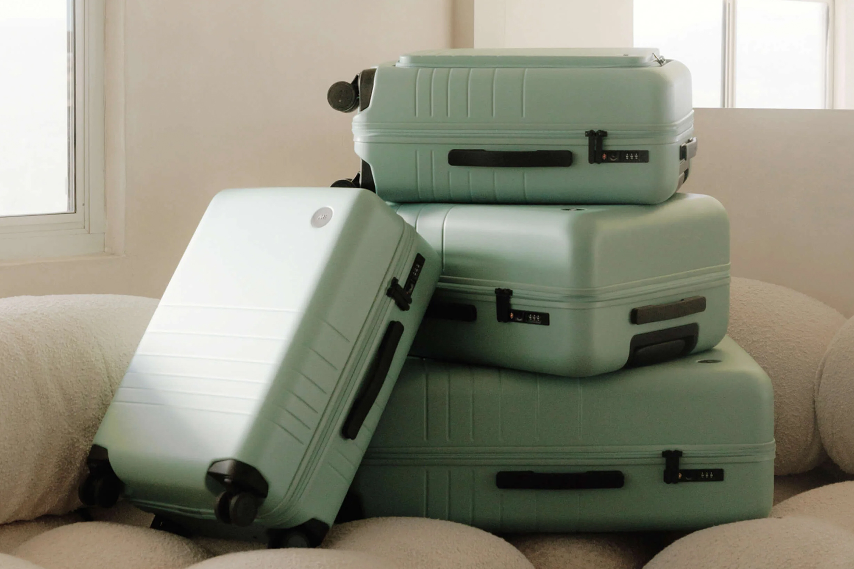 Monos luggage is nearly halfoff with discount stacking