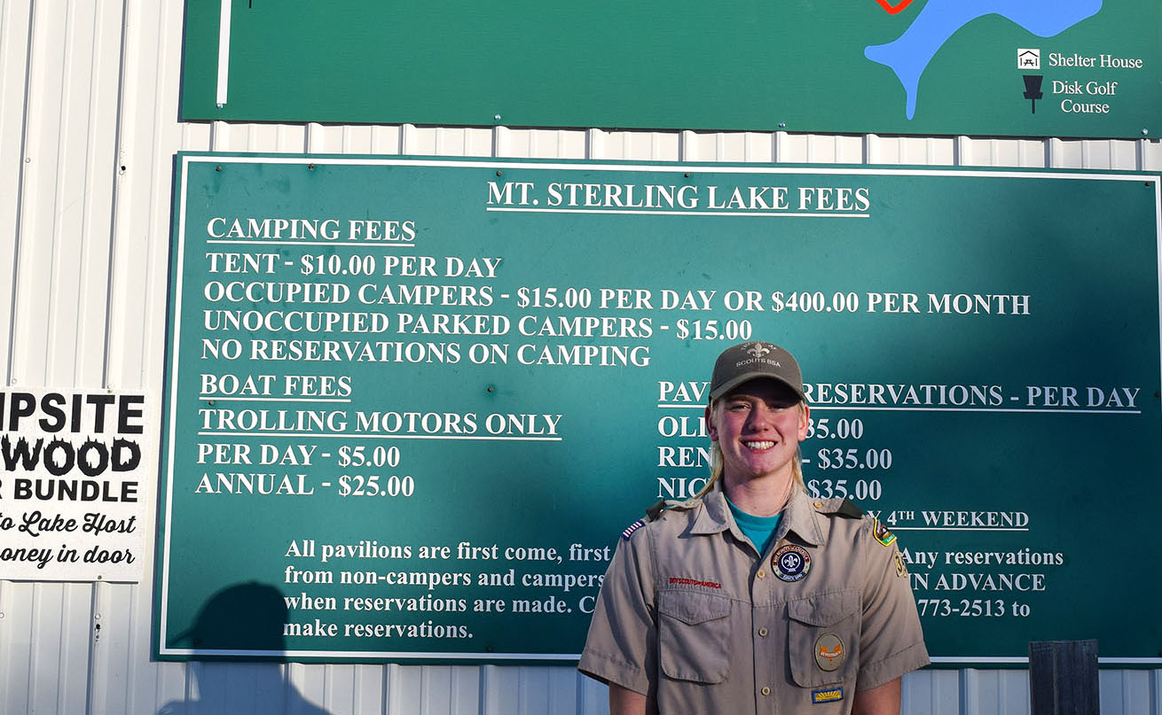 Mount Sterling Boy Scout nearing Eagle Scout qualification