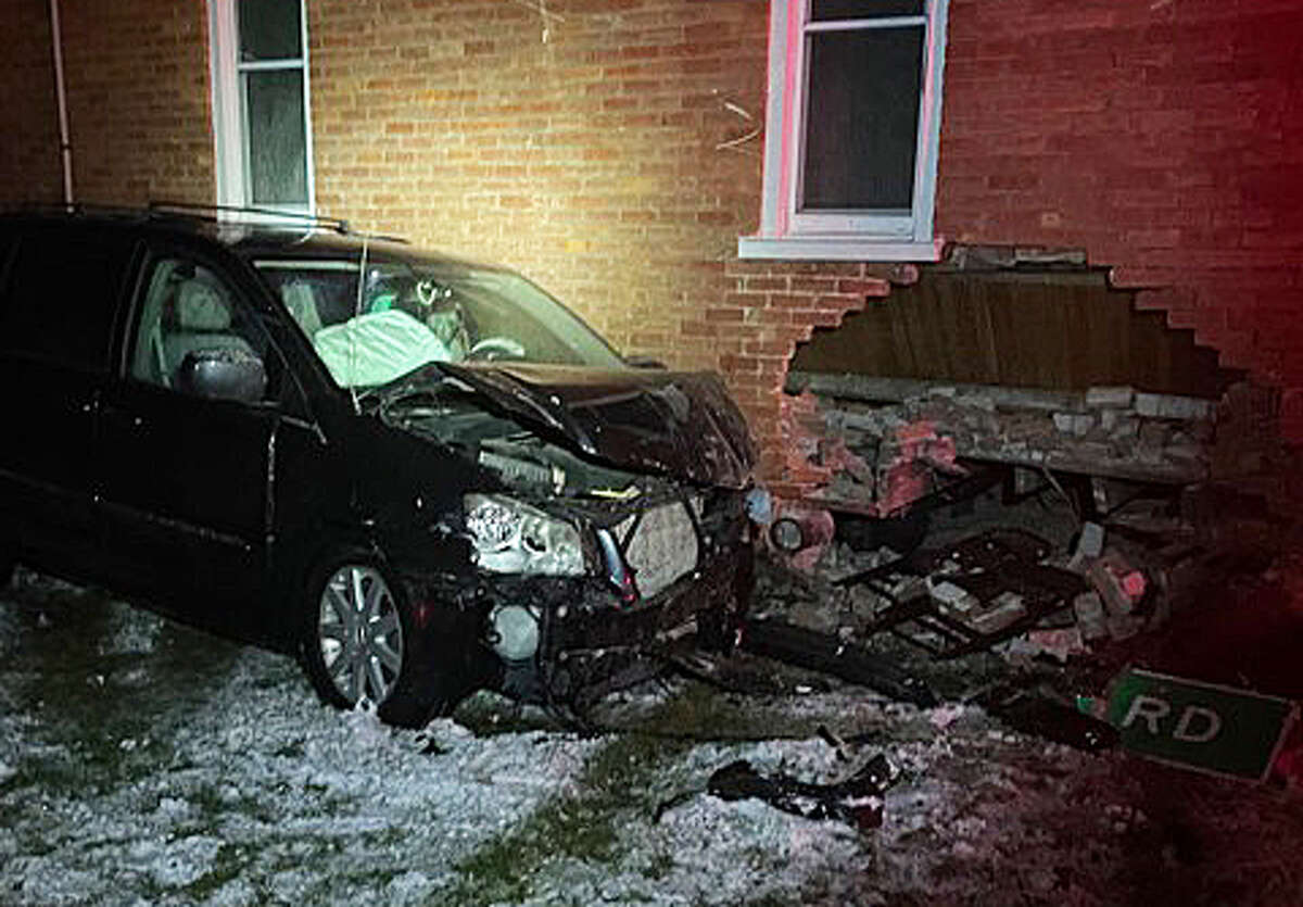 Tuscola County woman escapes injury in township hall crash
