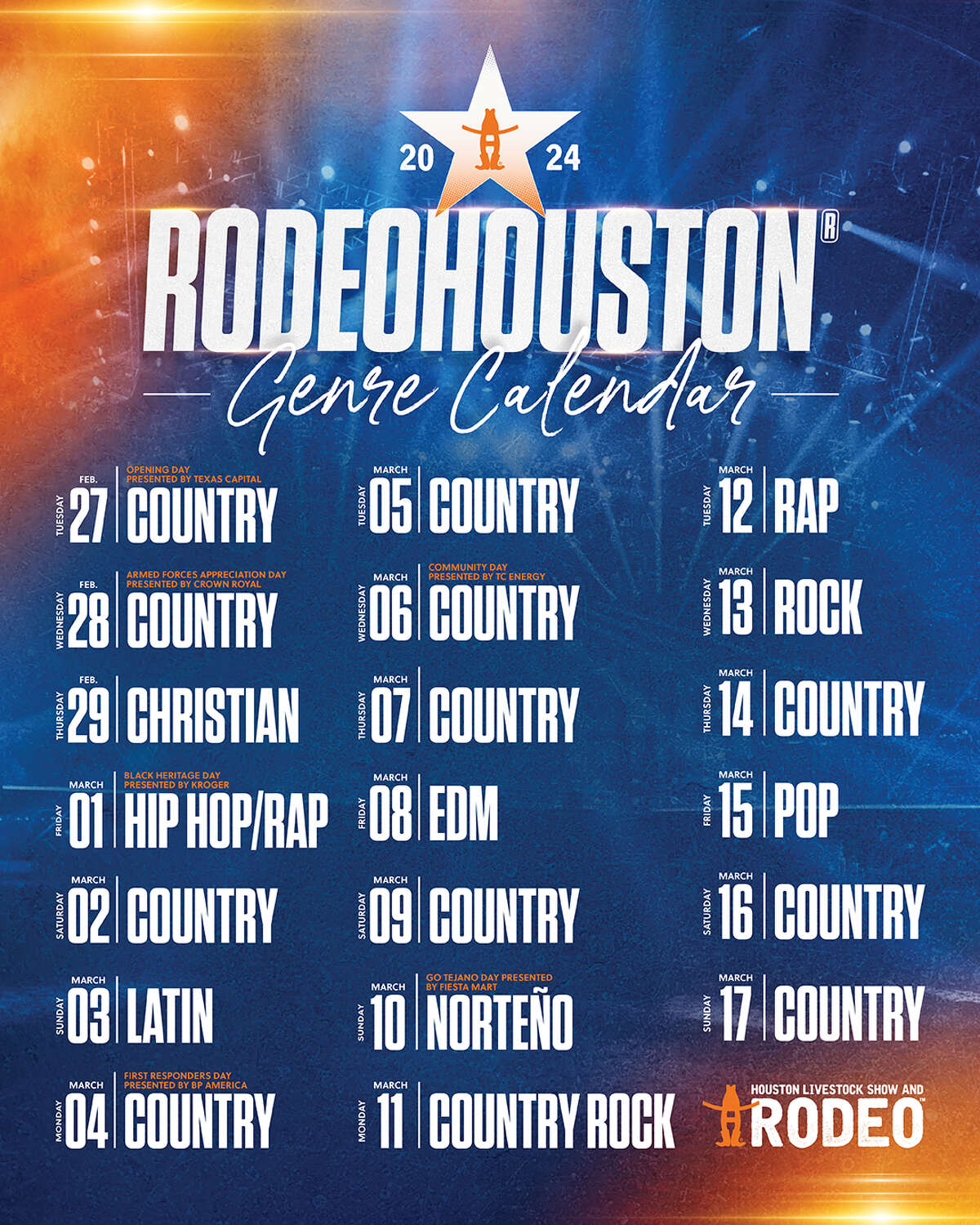 Clinton Park Kabar Houston Rodeo 2024 Lineup Concert