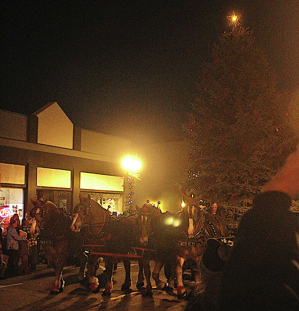 Manistee's Sleighbell Parade goes down River Street