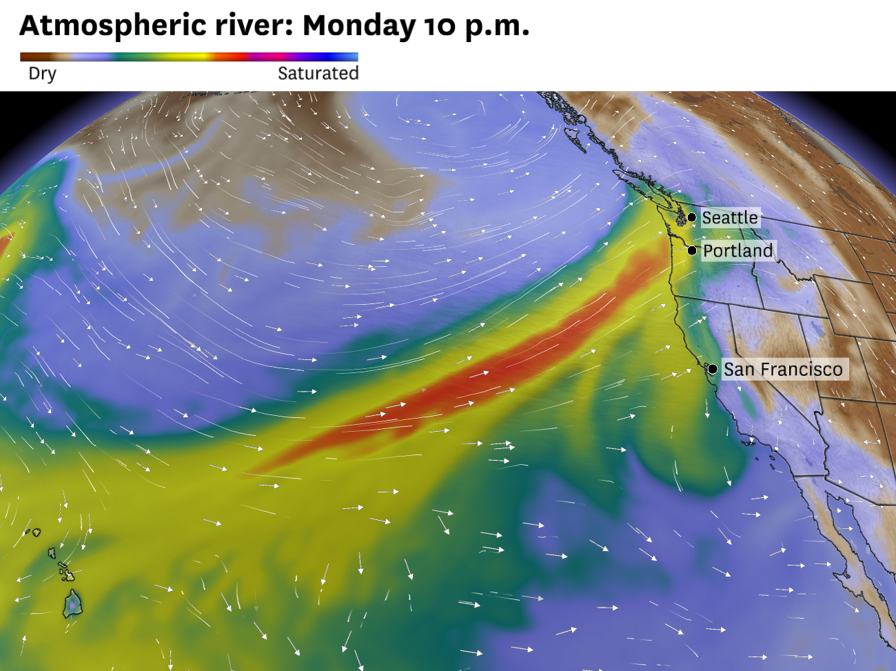 Oregon to see fourth atmospheric river, December rain totals, Over