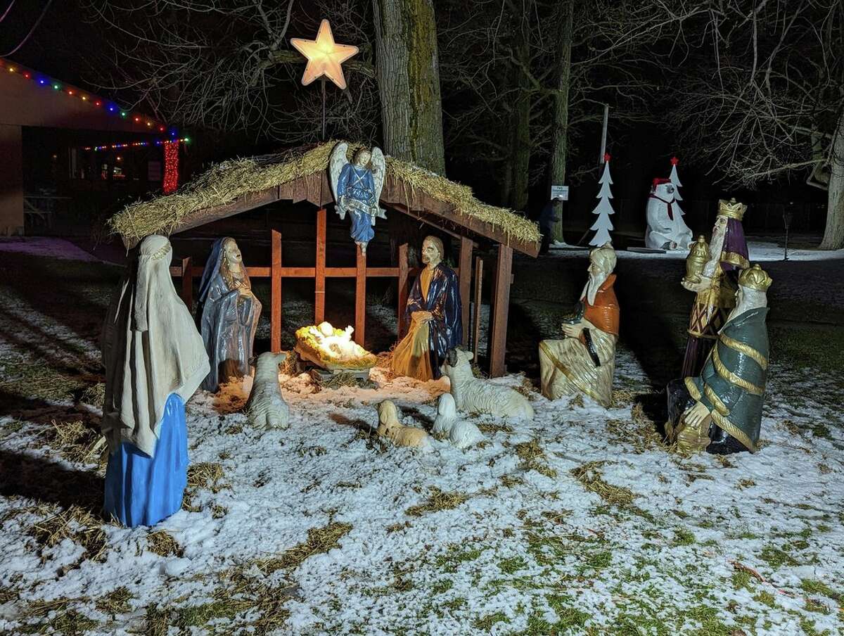 Beaverton's Ross Lake Park is decorated with Christmas scenes