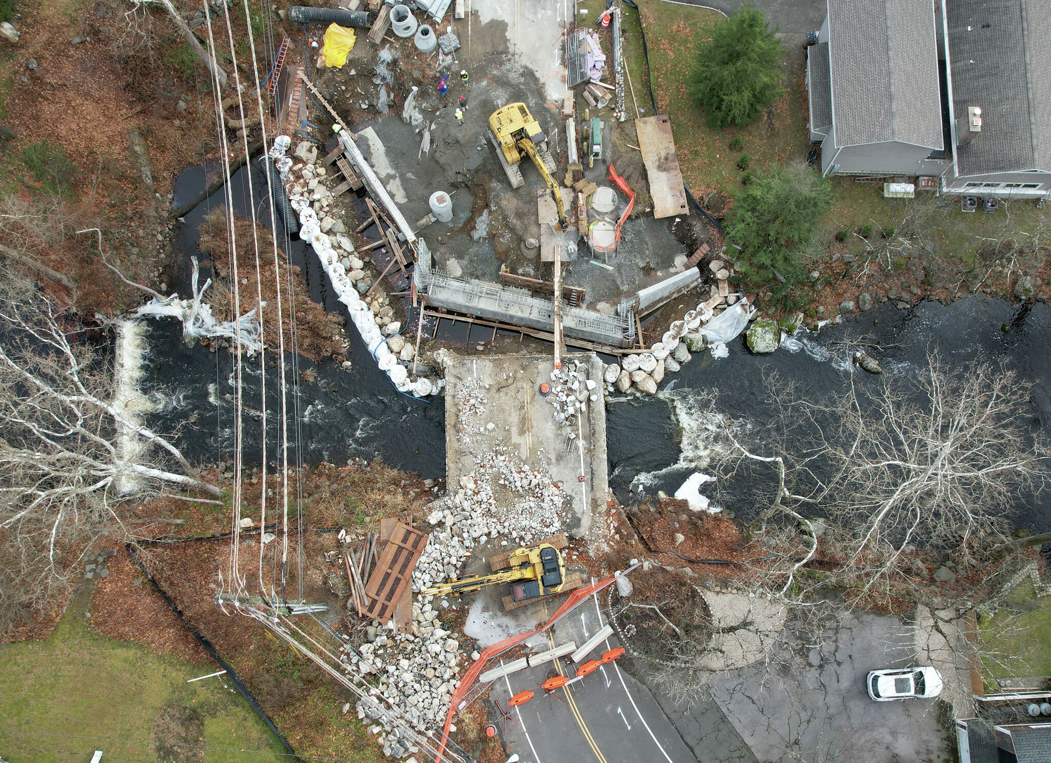 One Stamford bridge replacement almost done; another is months away