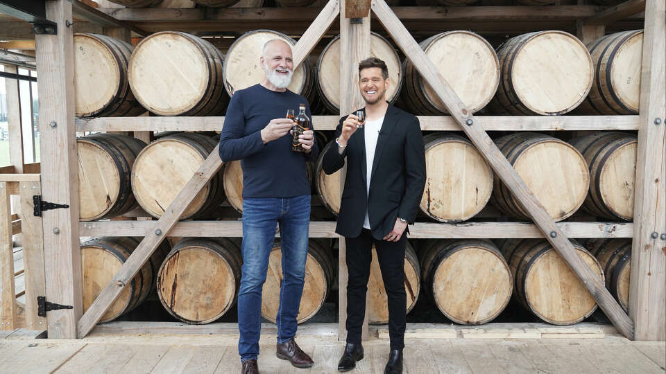 Michael Bublé and Pual Cirka have launched whiskey brand Fraser &Thompson. Bublé will offer samples of it at a Houston Spec's on Thursday. 