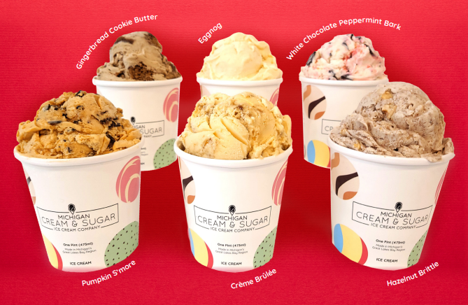 Michigan Cream & Sugar Ice Cream Company announces holiday flavors