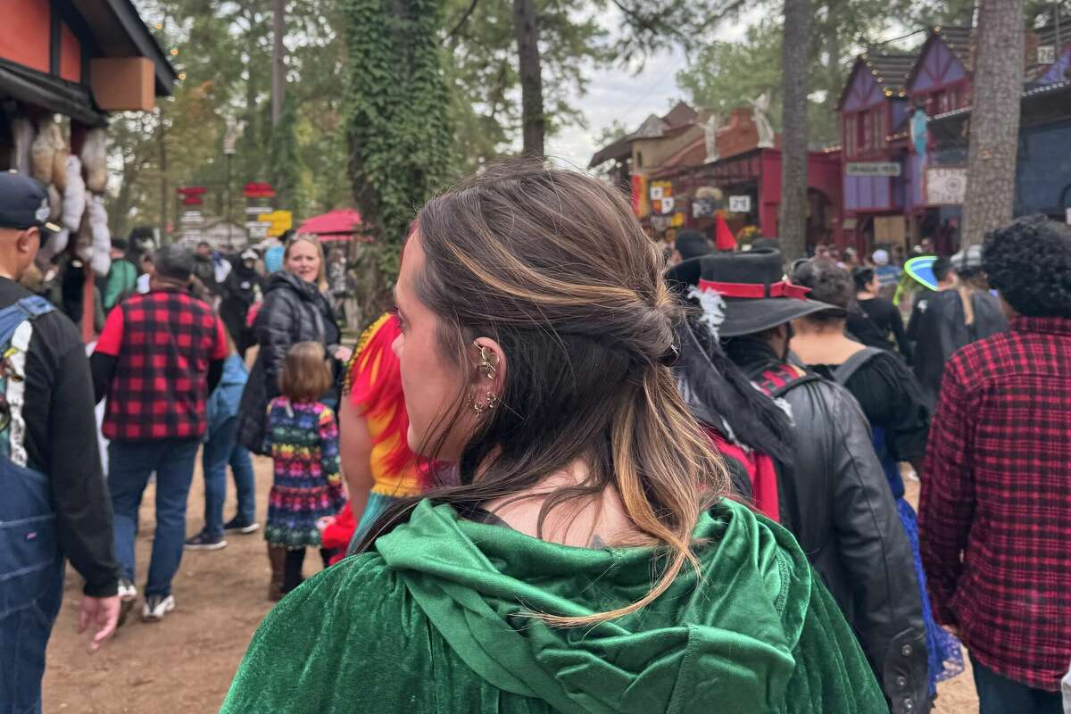 The author at Texas Renaissance Festival.