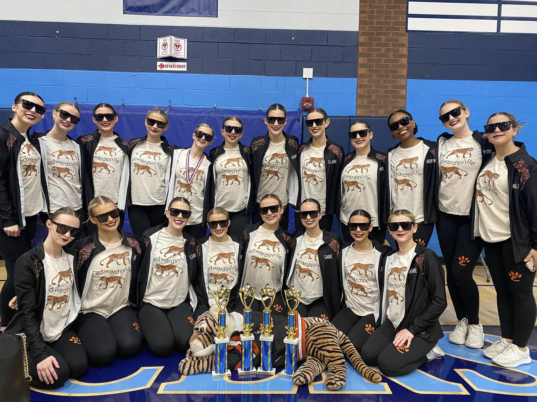 Edwardsville dance team competes at Belleville East