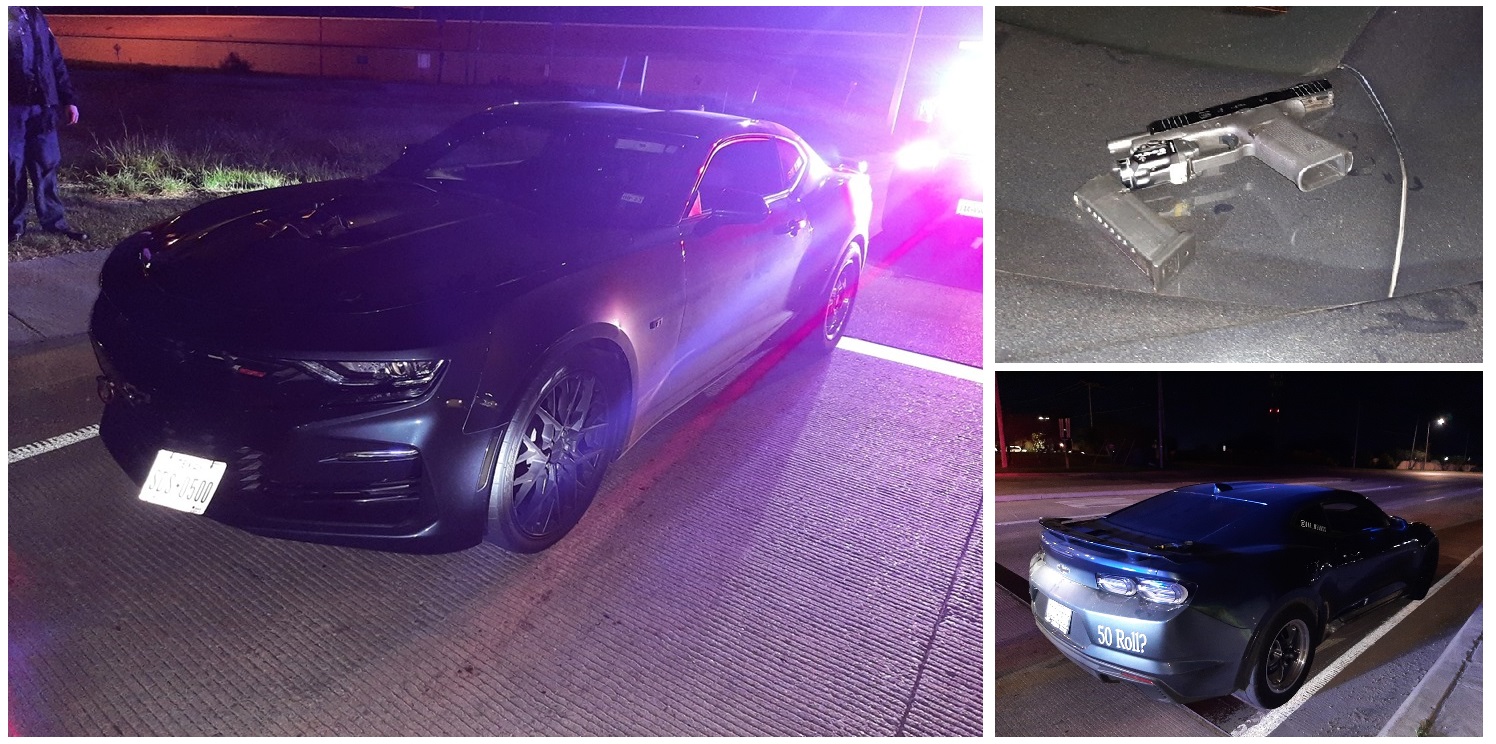 Man speeding at 123 mph on Laredo's Loop 20, gets gun charge