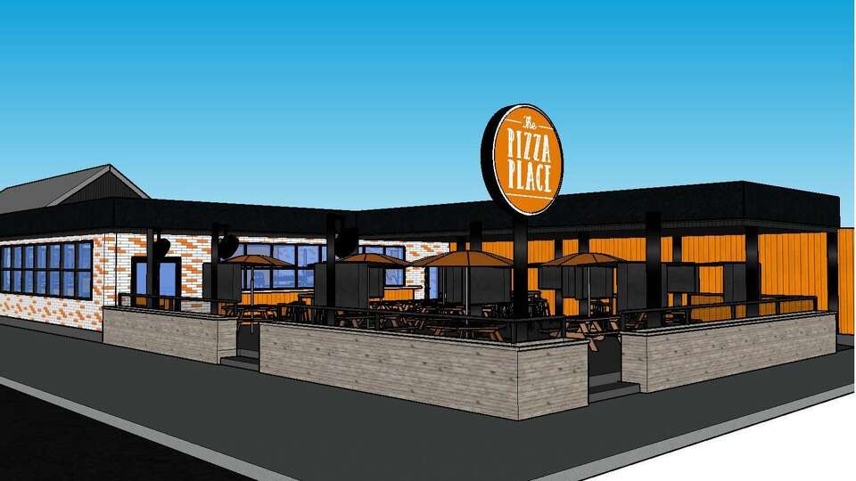 A rendering of The Pizza Place, set to open in fall 2024 at 2124 N. Shepherd Dr. 