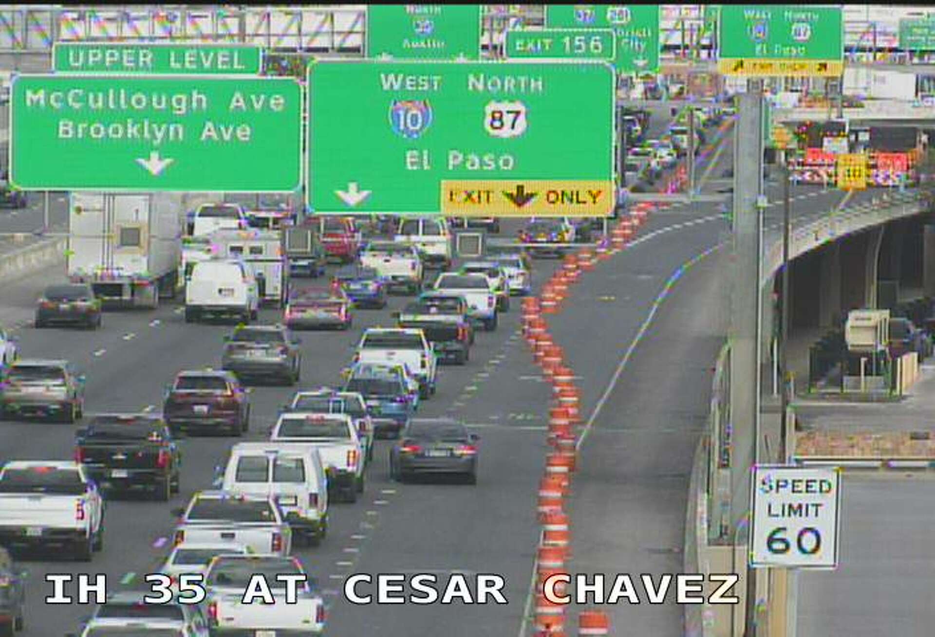 TxDOT cameras in San Antonio show bad traffic on I35