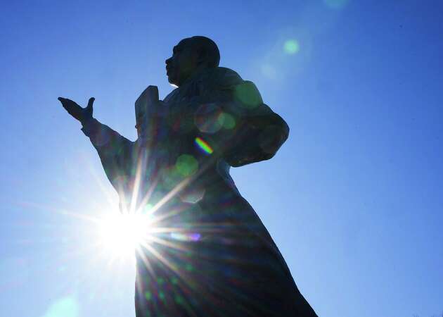 The Martin Luther King Jr., statue at MacGregor Park on Monday, Dec. 11, 2023 in Houston.