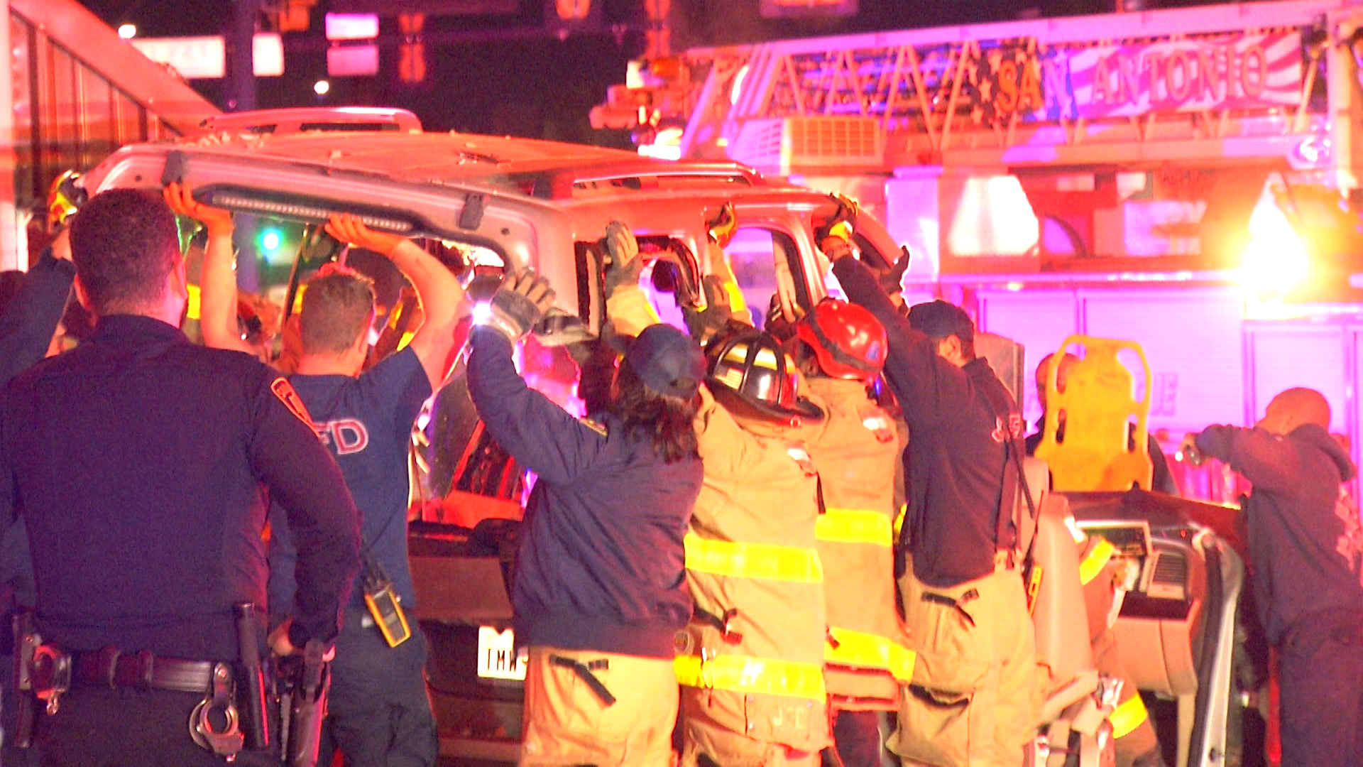 Man dies after crashing SUV into utility pole and bakery